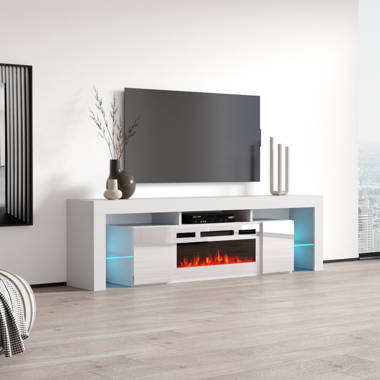 Meble tv deals stand with fireplace